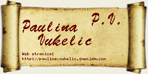 Paulina Vukelić vizit kartica
